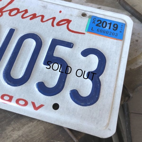 画像2: Vintage American License Number Plate / California 7THN053 (B386)