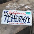American License Number Plate / California 7LHD261 (B397)