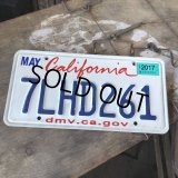 American License Number Plate / California 7LHD261 (B397)