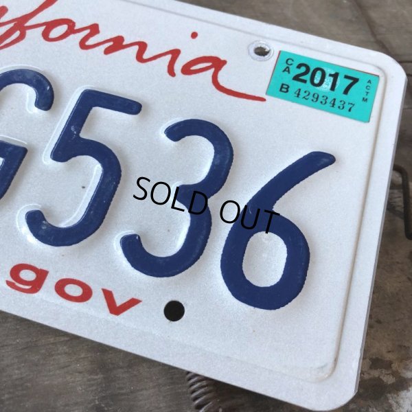 画像2: American License Number Plate / California 7LUG536 (B395)