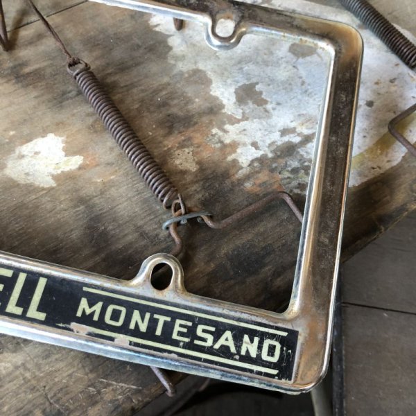 画像2: Vintage Automotive License Plate Frame / BRUMFIELD-TWIDWELL MONTESAND (B409)