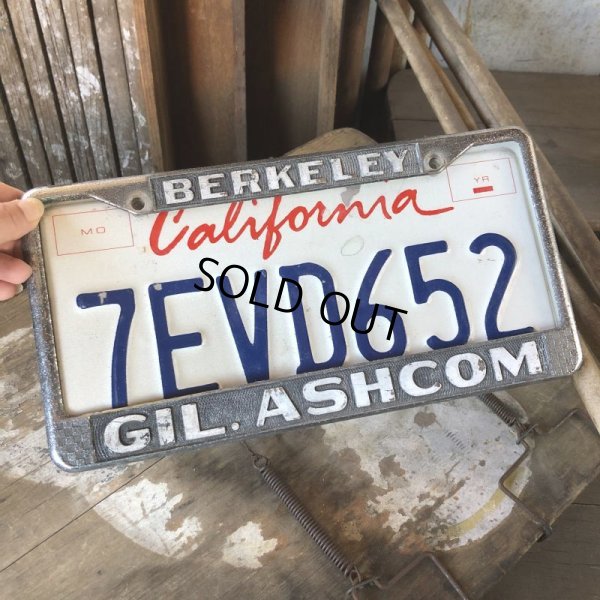 画像6: Vintage Automotive License Plate Frame / BERKELEY GIL. ASHCOM (B401)