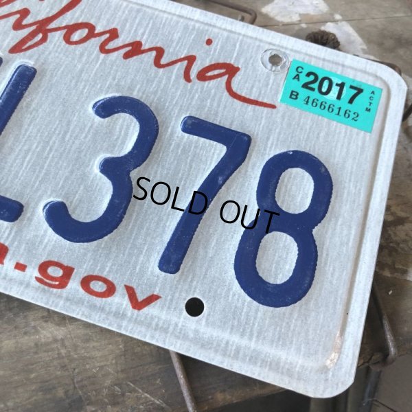 画像2: American License Number Plate / California 7RJL378 (B392)