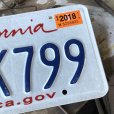 画像2: Vintage American License Number Plate / California 8EFK799 (B388) (2)