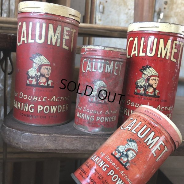 画像9: Vintage Calumet Baking Powder Tin Can 6oz (B414)
