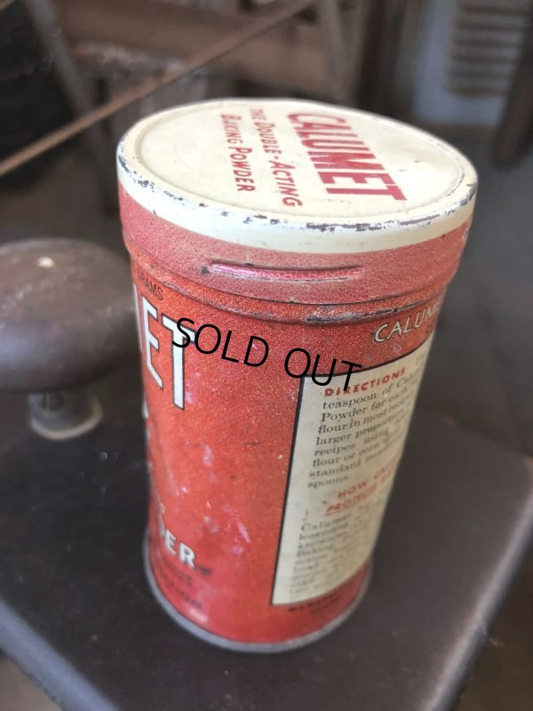 画像2: Vintage Calumet Baking Powder Tin Can 6oz (B413)