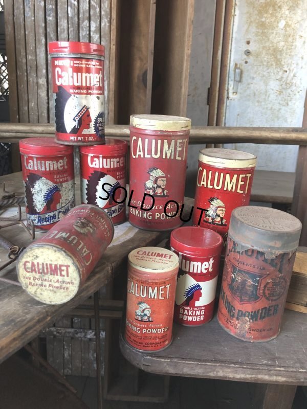 画像9: Vintage Calumet Baking Powder Tin Can 6oz (B413)
