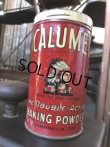 Vintage Calumet Baking Powder Tin Can 1 Pound (B415)
