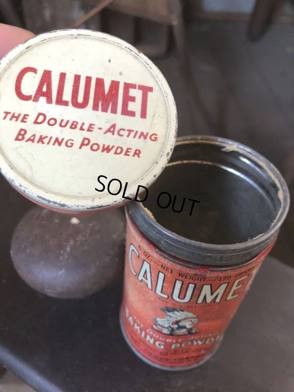画像5: Vintage Calumet Baking Powder Tin Can 6oz (B413)