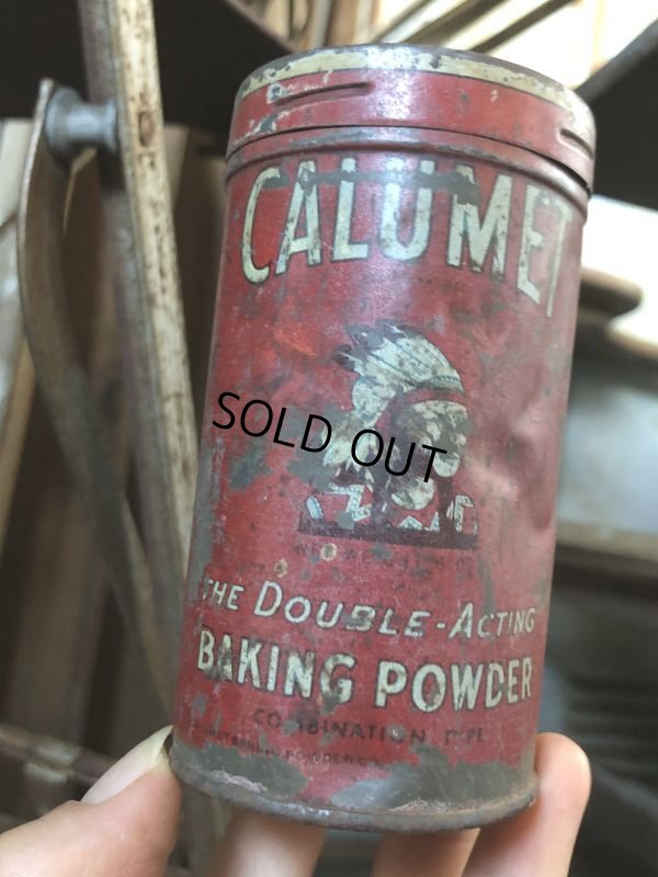 画像8: Vintage Calumet Baking Powder Tin Can 6oz (B414)
