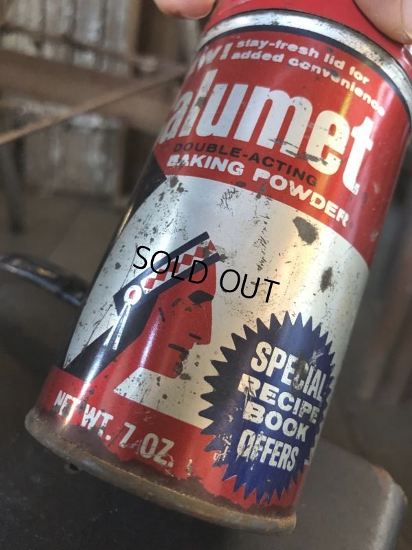 画像5: Vintage Calumet Baking Powder Tin Can 7oz (B412)