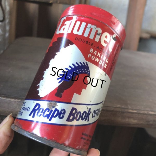 画像6: Vintage Calumet Baking Powder Tin Can 1/2lb (B411)