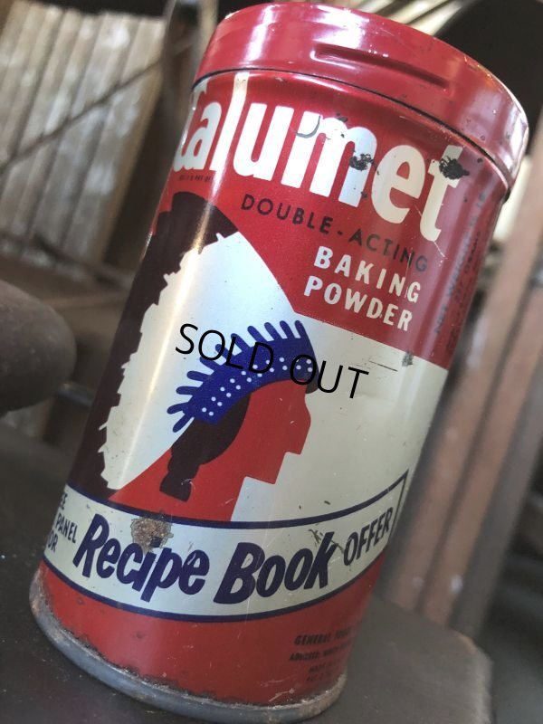 画像5: Vintage Calumet Baking Powder Tin Can 1/2lb (B411)