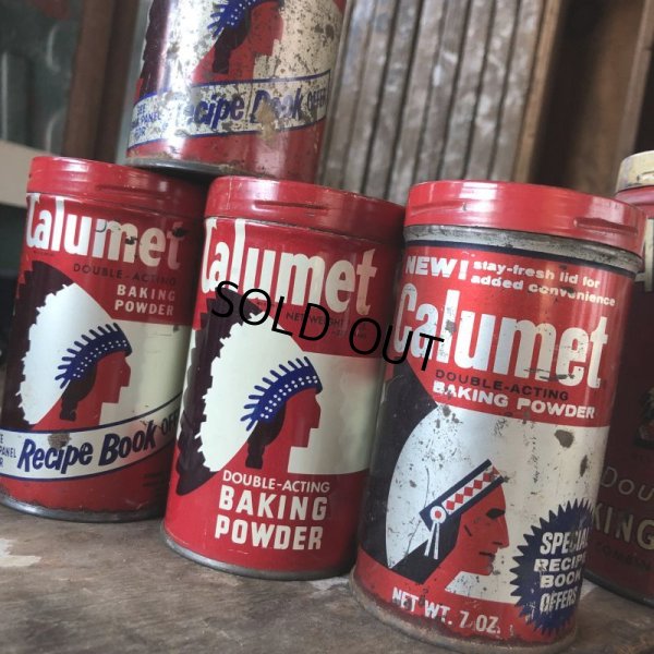 画像8: Vintage Calumet Baking Powder Tin Can 1/2lb (B409)