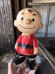 画像1: 50s Vintage Snoopy Charlie Brown Vinyl Doll Hungerford (B429) (1)