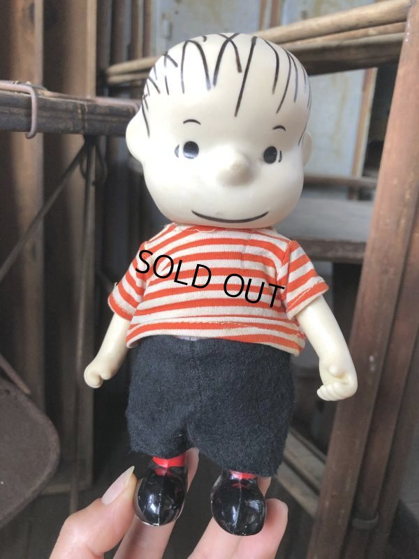 画像1: 60s Vintage Snoopy Linus Pocket Doll (B424)