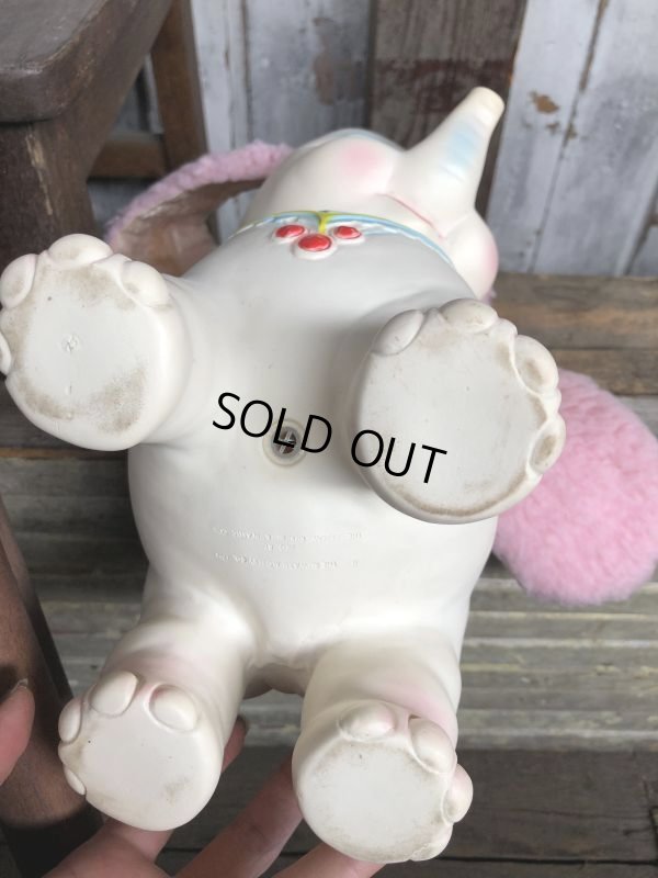 画像12:  60s Vintage Edward Mobley Arrow Sleep Eyes Rubber Squeak Elephant (C433)