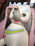 画像3:  60s Vintage Edward Mobley Arrow Sleep Eyes Rubber Squeak Elephant (C433)