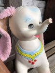 画像4:  60s Vintage Edward Mobley Arrow Sleep Eyes Rubber Squeak Elephant (C433)