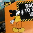 画像3: Vintage Disney Mickey Mouse Card Panel BACK TO SCHOOL WE GO! (C082)  (3)