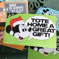 Vintage Disney Mickey Mouse Card Panel TOTE HOME A GREAT GIFT! (C083) 