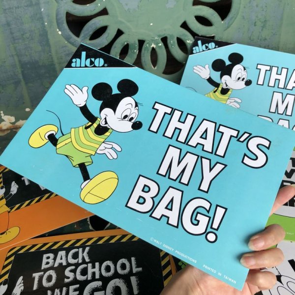 画像2: Vintage Disney Mickey Mouse Card Panel That's My Bag! (C081) 