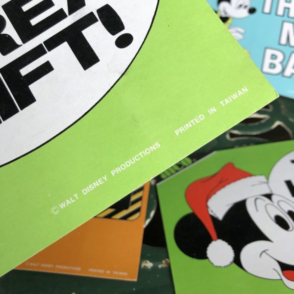 画像4: Vintage Disney Mickey Mouse Card Panel TOTE HOME A GREAT GIFT! (C083) 