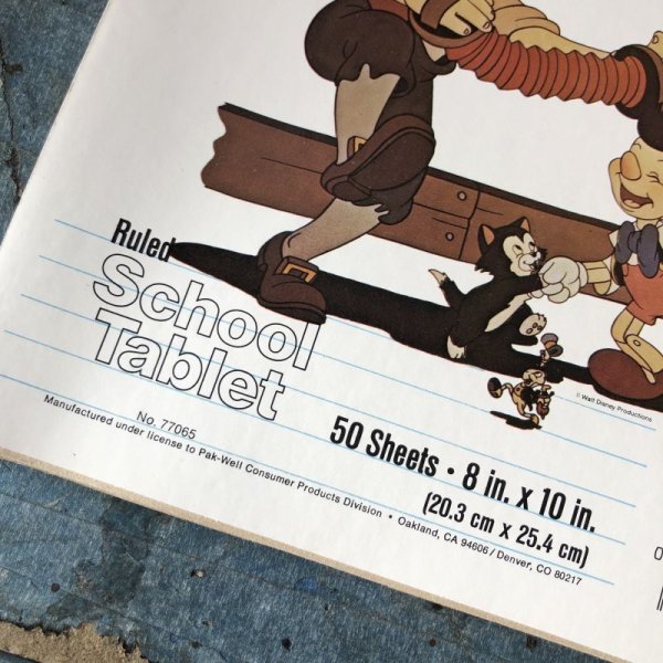画像2: Vintage Disney School Tablet Pinocchio (C078) 