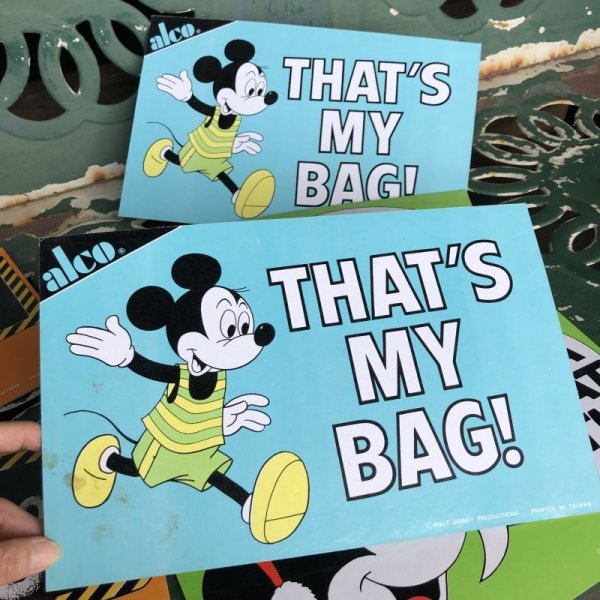 画像1: Vintage Disney Mickey Mouse Card Panel That's My Bag! (C081) 