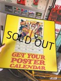 70s Vintage McDonalds GET YOUR POSTER CALENDAR Translite Store Display Sign (B452) 