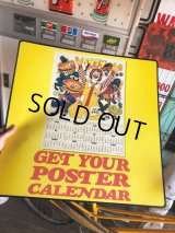 70s Vintage McDonalds GET YOUR POSTER CALENDAR Translite Store Display Sign (B452) 