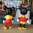 画像4: Vintage R.Dakin Disney Mickey and Minnie Mouse Mini Figure Set (B439) 