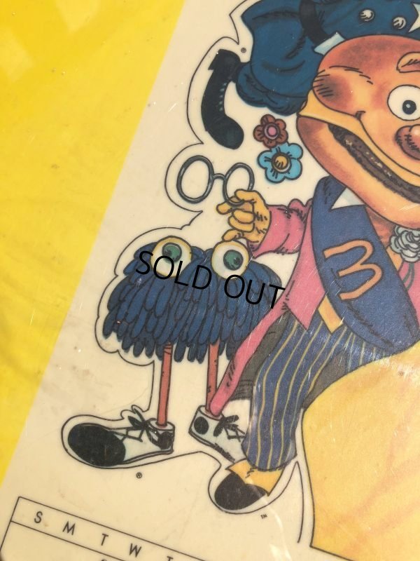 画像8: 70s Vintage McDonalds GET YOUR POSTER CALENDAR Translite Store Display Sign (B452) 