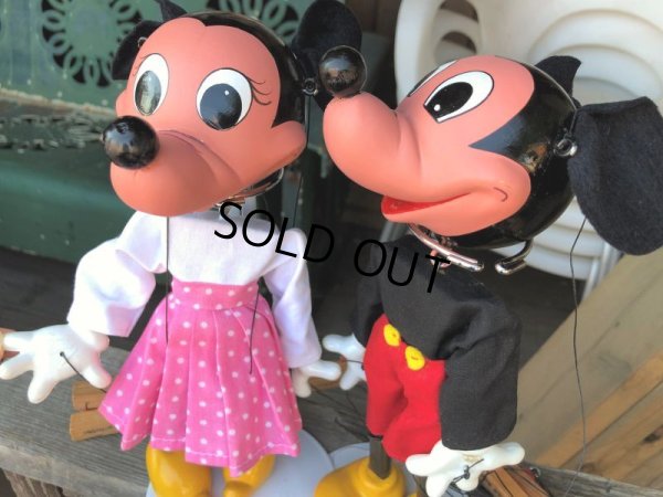 画像17: 70s Vintage Disney Pelham Puppet MIckey and Minnie Mouse Set (B451) 