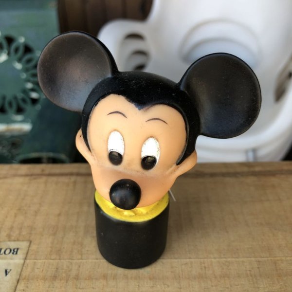 画像2: Vintage Disney Mickey Mouse Vinyl Toy (B447) 