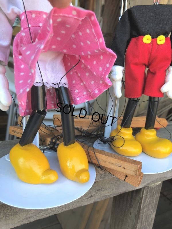 画像14: 70s Vintage Disney Pelham Puppet MIckey and Minnie Mouse Set (B451) 