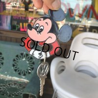 Vintage Disney Mickey Mouse Key Chain Wagen (C101) 