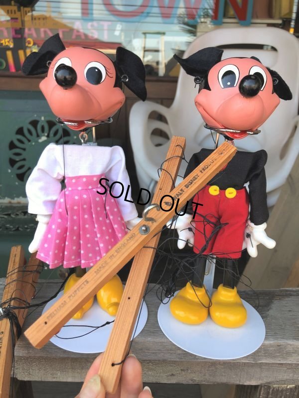 画像5: 70s Vintage Disney Pelham Puppet MIckey and Minnie Mouse Set (B451) 