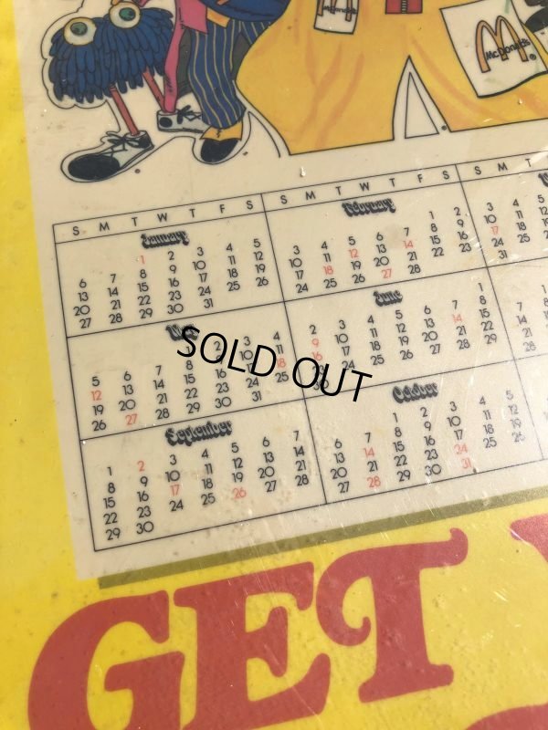 画像3: 70s Vintage McDonalds GET YOUR POSTER CALENDAR Translite Store Display Sign (B452) 