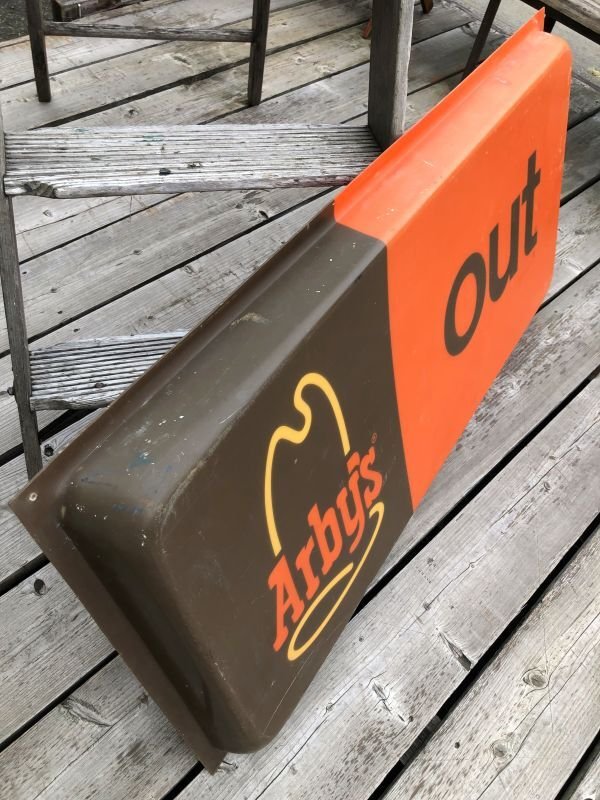 画像13:  Vintage Advertising Arby's Roast Beef Sandwich Drive-thru Out Sign (B454)