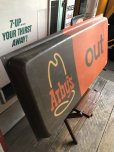 画像8:  Vintage Advertising Arby's Roast Beef Sandwich Drive-thru Out Sign (B454)