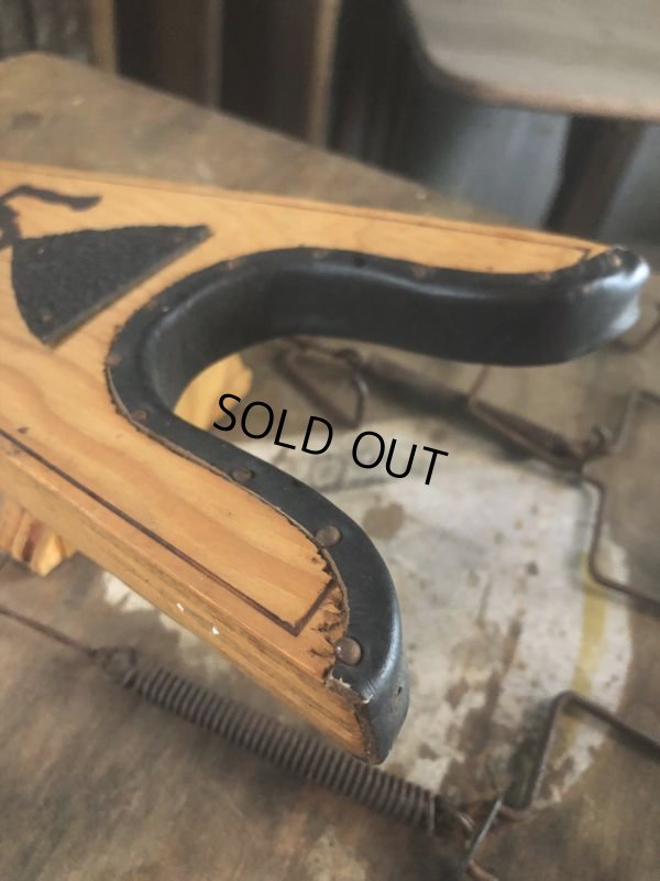 画像12: Vintage LEE RIDERS Advertising Wood Boot Jack Bucking Horse (B455)