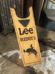 画像1: Vintage LEE RIDERS Advertising Wood Boot Jack Bucking Horse (B455) (1)