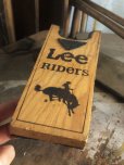 画像2: Vintage LEE RIDERS Advertising Wood Boot Jack Bucking Horse (B455) (2)