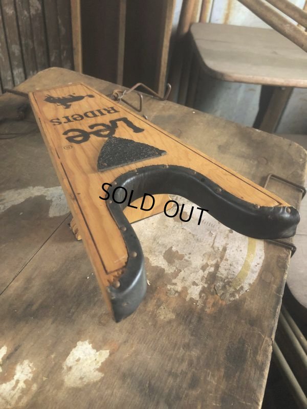 画像8: Vintage LEE RIDERS Advertising Wood Boot Jack Bucking Horse (B455)
