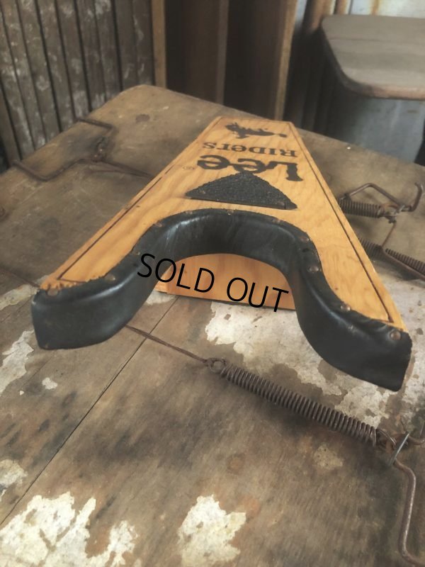 画像5: Vintage LEE RIDERS Advertising Wood Boot Jack Bucking Horse (B455)