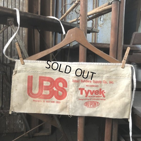 画像1: Vintage Advertising Work Apron UBS Tyvek DU PONT (B477)