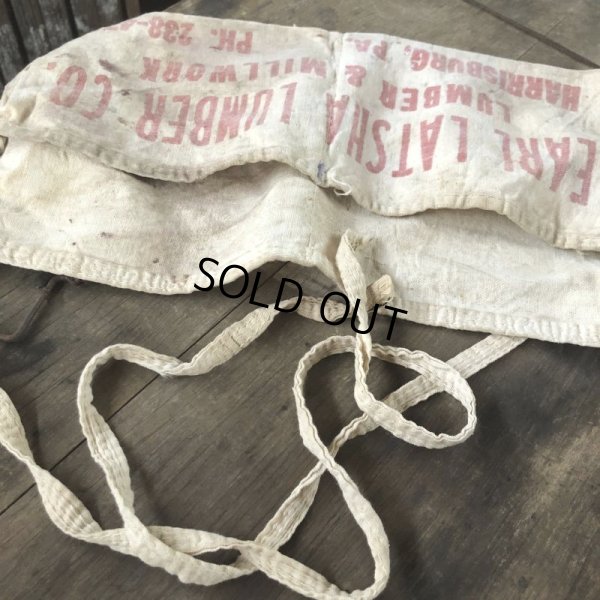 画像5: Vintage Advertising Work Apron EARL LATSHA Lumber (B472)