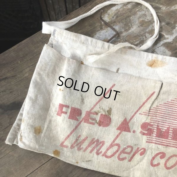 画像4: Vintage Advertising Work Apron FRED A.SMITH Lumber (B468)