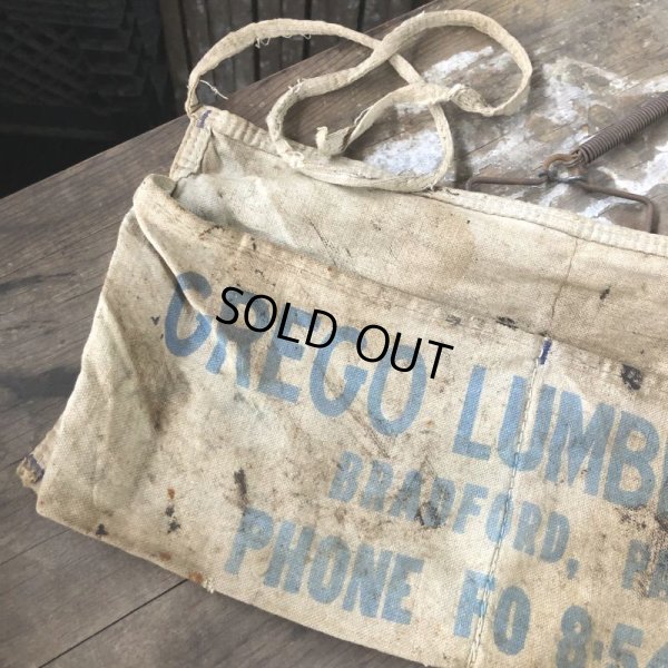 画像4: Vintage Advertising Work Apron GREGO LUMBER (B463)